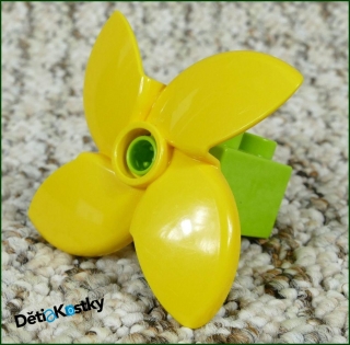 Lego® Duplo® Kostka 2x2 Limetka s Větrníkem
