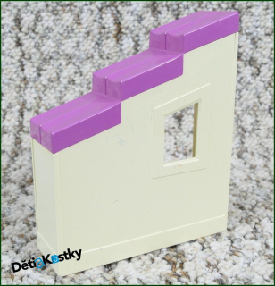 Lego® Duplo® Stěna Domu Růžová Levá (může být mírně zabarvená)