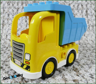 Lego® Duplo® Nákladní Auto Žluté s Tyrkysovou Vyklápěcí Korbou - Novější Typ
