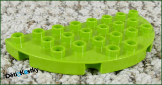 Lego® Duplo® Podložka/Destička 4x8 Půlkulatá Limetka