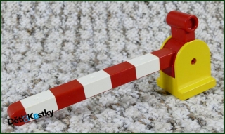 Lego® Duplo® Železniční Závora Obyčejná Žlutá s Páčkou