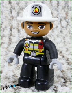 Lego® Duplo® Figurka Hasič s Přilbou - Šedé Ruce