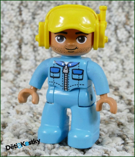 Lego® Duplo® Figurka Pilot Tyrkysový Overal