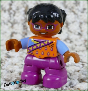 Lego® Duplo® Figurka Dítě s Brýlemi v Oranžovém