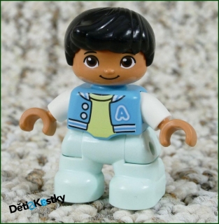 Lego® Duplo® Figurka Dítě v Modré Bundě s Písmenem A