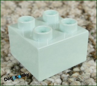 Lego® Duplo® Kostka 2x2 Bledě Mentolová
