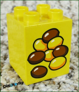 Lego® Duplo® Kostka 2x2x2 Žlutá Zrní