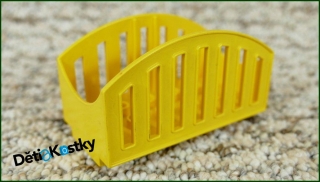 Lego® Duplo® Korba k Vagónům nebo Podvozkům Zaoblená Vysoká Žlutá 4x6