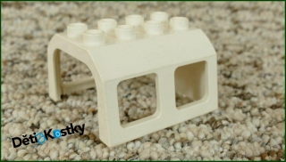 Lego® Duplo® Střecha pro Mašinky-Vagony 4x4 Bílá