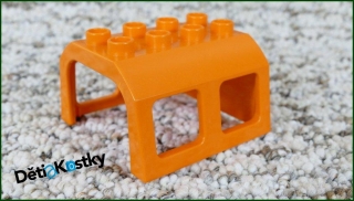 Lego® Duplo® Střecha pro Mašinky-Vagony 4x4 Oranžová