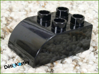 Lego® Duplo® Kostka 2x3 Zkosená Černá