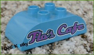 Lego® Duplo® Kostka 2x4 Zaoblená Tyrkysová - Flo´s Cafe
