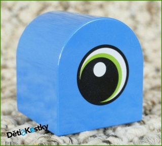 Lego® Duplo® Kostka Tyrkysová Zakulacená 2x2 Oko