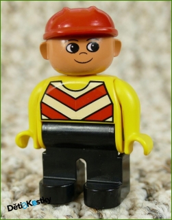 Lego® Duplo® Figurka Dělník Starší Typ - Červená Přilba