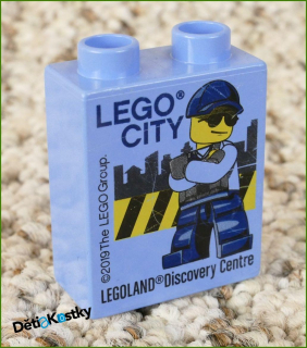 Lego® Duplo® Kostka 1x2x2 Světle Modrá - Lego City