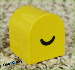 Lego® Duplo® Kostka Žlutá Zakulacená 2x2 Oko a Úsměv