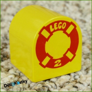 Lego® Duplo® Kostka 2x2 Zaoblená Žlutá - Záchranný Kruh Lego