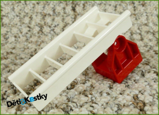 Lego® Duplo® Žebřík Bílý s Červeným Podstavcem - Novější Typ