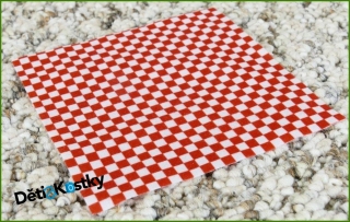 Lego® Duplo® Kobereček/Dečka Červená Károvaná 10x10 cm