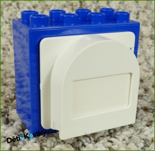 Lego® Duplo® Kostka se Schránkou Tmavě Modrá (Bílá Schránka)