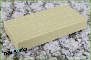 Lego® Duplo® Destička 2x4 Béžová - Stůl - Imitace Dřeva