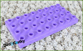 Lego® Duplo® Podložka/Destička 4x8 Světle Fialová
