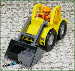 Lego® Duplo® Nakladač s Šedou Radlicí a Figurkou