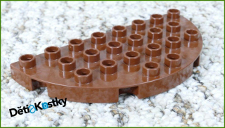 Lego® Duplo® Podložka/Destička 4x8 Půlkulatá Tmavě Hnědá