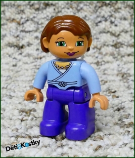 Lego® Duplo® Figurka Maminka Fialovo/Modrá