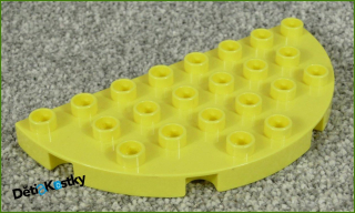 Lego® Duplo® Podložka/Destička 4x8 Půlkulatá Světlounce Žlutá