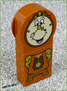 Lego® Duplo® Hodiny Hnědé s Obličejem