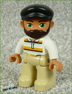 Lego® Duplo® Figurka Pána s Čepicí a Vousy