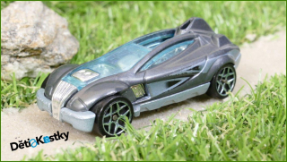 Model Autíčka Hot Wheels Accelium - přední levé kolo se zasekává