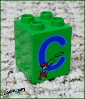 Lego® Duplo® Kostka 2x2x2 - Písmeno C