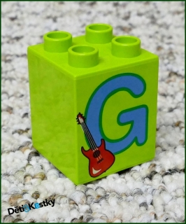Lego® Duplo® Kostka 2x2x2 - Písmeno G
