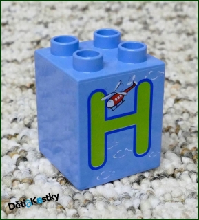 Lego® Duplo® Kostka 2x2x2 - Písmeno H