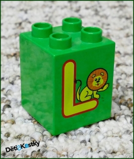 Lego® Duplo® Kostka 2x2x2 - Písmeno L