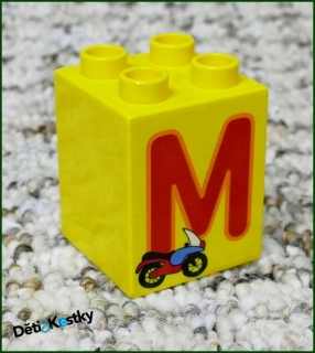 Lego® Duplo® Kostka 2x2x2 - Písmeno M