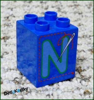 Lego® Duplo® Kostka 2x2x2 - Písmeno N