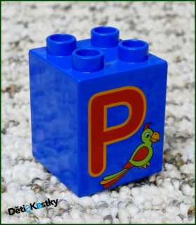 Lego® Duplo® Kostka 2x2x2 - Písmeno P