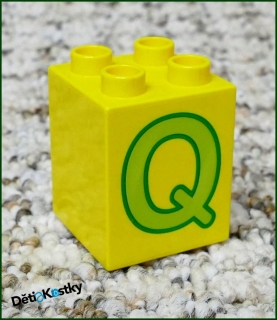 Lego® Duplo® Kostka 2x2x2 - Písmeno Q