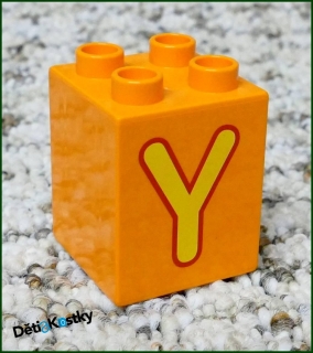 Lego® Duplo® Kostka 2x2x2 - Písmeno Y