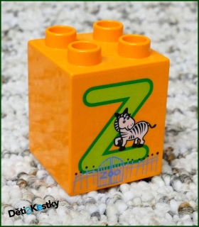 Lego® Duplo® Kostka 2x2x2 - Písmeno Z