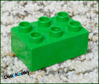 Lego® Duplo® Kostka 2x3 Světle Zelená