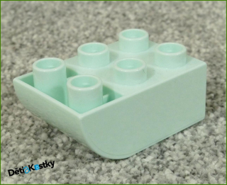Lego® Duplo® Kostka 2x3 Zaoblená Invert - Bledě Mentolová