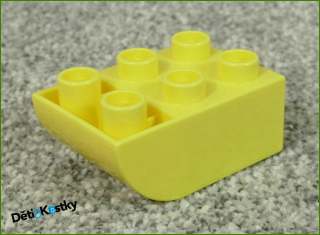 Lego® Duplo® Kostka 2x3 Zaoblená Invert - Světlounce Žlutá