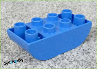 Lego® Duplo® Kostka 2x4 Zaoblená Invert - Azurová