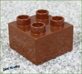 Lego® Duplo® Kostka 2x2 Tmavě Hnědá