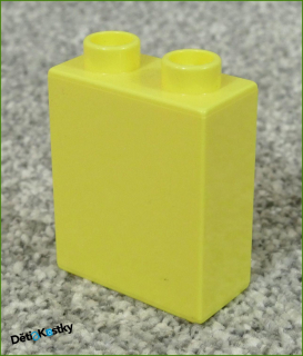 Lego® Duplo® Kostka 1x2x2 Světlounce Žlutá