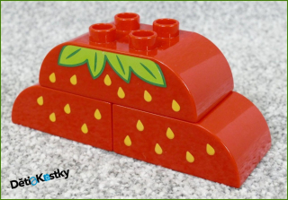 Lego® Duplo® Kostky Listy a Žluté Tečky/Kapky (3 Kostky)